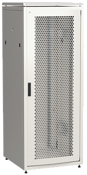 ITK Шкаф сетевой LINEA N 42U 800х800мм перфорированная передняя дверь задняя металлическая серый в Чите
