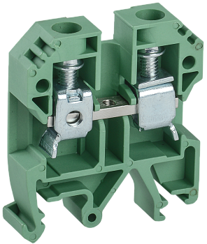 Клемма винтовая КВИ-10мм2 зеленая IEK в Чите