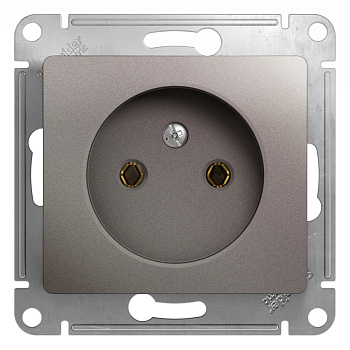 Розетка одинарная Glossa SE платина в Чите