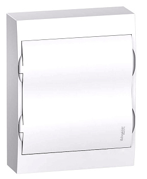 Щит распределительный навесной пластиковый с белой дверью City9 24 мод. 326х256х96 IP40 SE в Чите