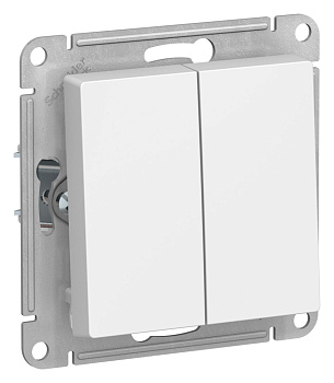 Выключатель двухклавишный AtlasDesign SE лотос в Чите