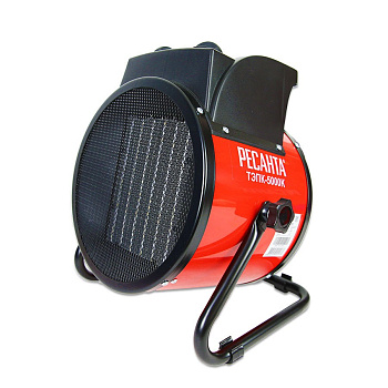 Тепловая электрическая пушка ТЭПК-5000K (керам.нагревательный элемент,круглая) Ресанта в Чите