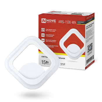 Светильник светодиодный ELEGANT ARIS-1530-WH 15Вт 230В 3000К 1200Лм белый IN HOME в Чите