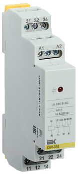 Реле промежуточное OIR 3 контакта 16А 230В AC IEK в Чите