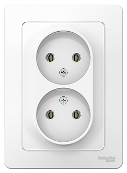 Розетка двойная BLANCA SE белая в Чите