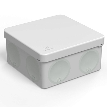 Коробка распределительная для прямого монтажа двухкомпонентная HF IP66 100х100х50 Промрукав в Чите