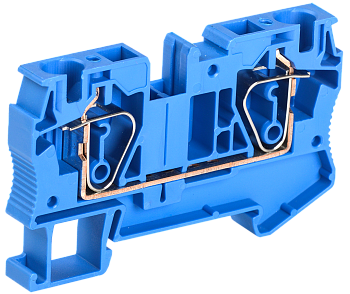 Клемма пружинная КПИ 2в-6 57А синий IEK в Чите