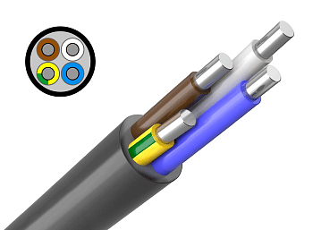 Кабель АВВГ 4х2,5 ГОСТ в Чите