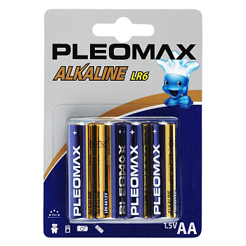 Батарейки АА Pleomax LR6-4BL (4шт) в Чите