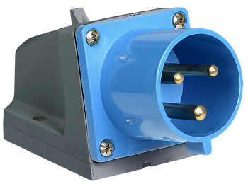 Вилка 523 стационарная 2Р+РЕ 32А 220В IP44 IEK в Чите