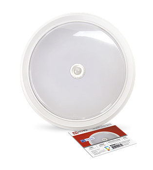 Светильник светодиодный СПБ-2Д-КРУГ 20Вт 230В 4000К 1400Лм 250мм с настраиваемым датчиком белый IN HOME в Чите