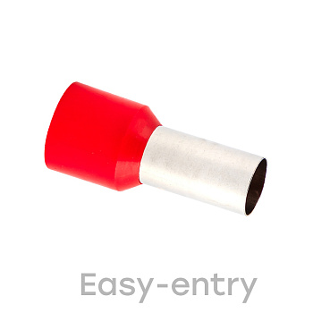 Наконечник штыревой втулочный изолированный НШвИ 35,0-16 (50шт.) EKF PROxima в Чите