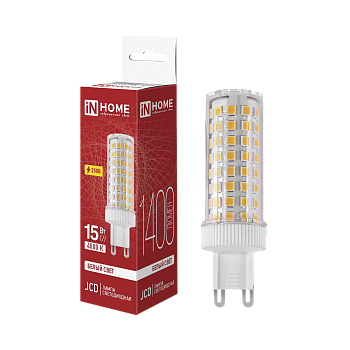 Лампа светодиодная LED-JCD 15Вт 230В G9 4000К 1400Лм IN HOME в Чите