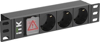ITK PDU 3 розетки немецкий стандарт LED 1U вх. С14 10" в Чите