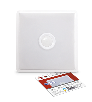 Светильник светодиодный СПБ-2Д-КВАДРАТ 10Вт 4000К 800Лм 170мм с датчиком белый IN HOME в Чите