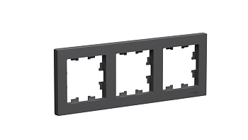 Рамка трехместная AtlasDesign SE базальт в Чите