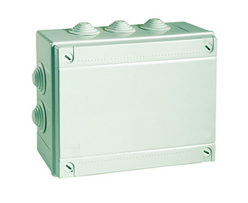 Коробка ответвительная с 2 кабельными вводами д.40мм, IP55, 240х190х90мм DKC в Чите