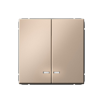 ARTGALLERY 2-клавишный ВЫКЛЮЧАТЕЛЬ с подсветкой, сх.5а, 10АХ, механизм, ПЕСОЧНЫЙ в Чите