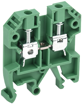 Клемма винтовая КВИ-4мм2 зеленая IEK в Чите