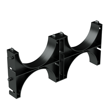 Держатель расстояния (кластер) для двустенных труб, д.125мм, двойной DKC в Чите