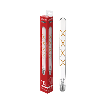 Лампа светодиодная LED-T30-deco 11Вт 230В Е27 4000К 1270Лм 300мм прозрачная IN HOME в Чите