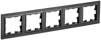 Рамка пятиместная BRITE IEK черная в Чите