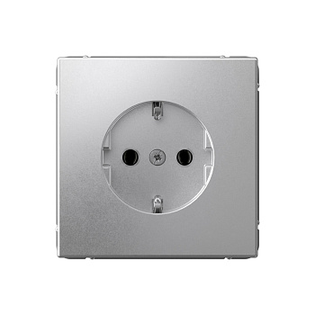 ARTGALLERY РОЗЕТКА с заземлением, 16А, механизм, АЛЮМИНИЙ в Чите