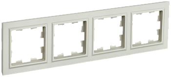 Рамка четырехместная BRITE IEK бежевая в Чите