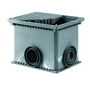 Смотровой переходной колодец без дна для двустенных труб, 335х240х255мм DKC в Чите