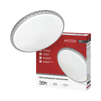 Светильник светодиодный серии DECO MYSTERY 36Вт 230В 4000К 3240Лм 390х78мм IN HOME в Чите