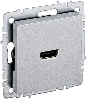 Розетка HDMI BRITE IEK алюминий в Чите