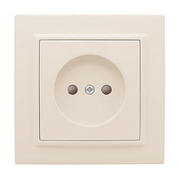 Розетка 1-местная СП б/з 10 А с защитной шторкой бежевый Минск EKF в Чите