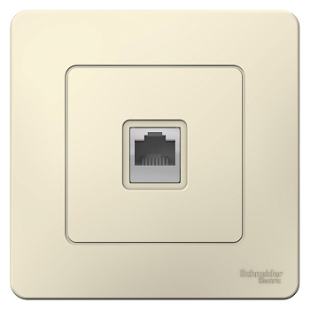 Розетка компьютерная BLANCA SE молочная в Чите