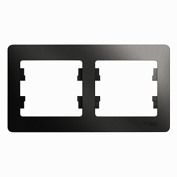 Рамка двойная Glossa SE антрацит в Чите