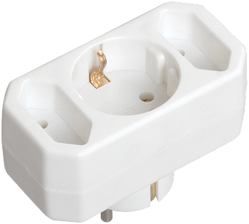 Тройник IEK Т-01/01-2 1 круглое+2 плоских места в Чите