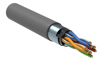 ITK Кабель связи витая пара F/UTP кат.5E 4x2х24AWG LSZH серый 305м в #REGION_NAME_DECLINE_PP#