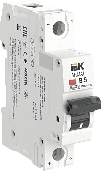 Автоматический выключательM06N-DC 1Р 5А 6кА х-ка B ARMAT IEK в Чите