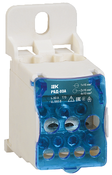 Распределительный блок IEK на DIN-рейку РБД-80А в Чите