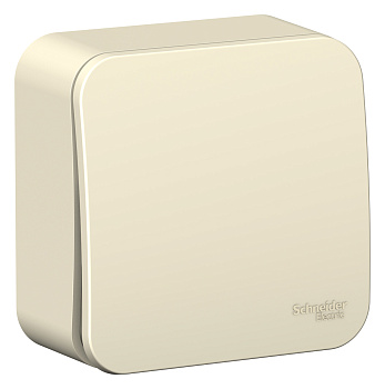 Переключатель одноклавишный BLANCA SE накладной с изоляционной пластиной молочный в Чите