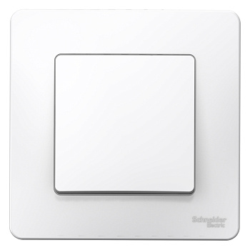 Выключатель одноклавишный BLANCA SE белый в Чите