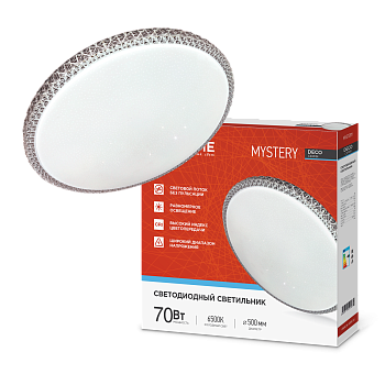 Светильник светодиодный серии DECO MYSTERY 70Вт 230В 6500К 6300Лм 500х73мм IN HOME в Чите