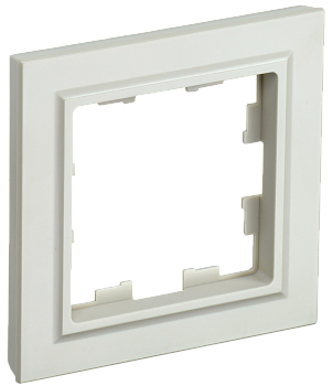 Рамка одинарная BRITE IEK бежевая в Чите