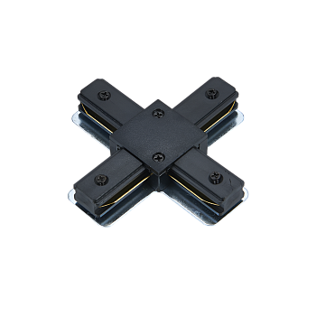 Коннектор X-тип XRB-BL для шинопровода RB черный IN HOME в Чите