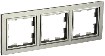 Рамка тройная BRITE IEK шампань в Чите