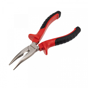 Тонкогубцы изогнутые REXANT 160 мм никелированные, двухкомпонентные рукоятки в Чите