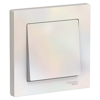 Выключатель одноклавишный AtlasDesign SE жемчуг в сборе в Чите