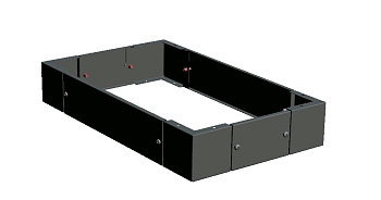 Цоколь 100х800х400мм (ЩРНМ-8L, ЩРНМ-9L) EKF PROxima в Чите