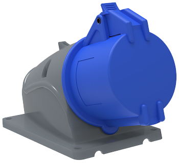 Розетка стационарная MAGNUM IEK ССИ-123 32А-6ч/200-250В 2Р+РЕ IP44 в Чите