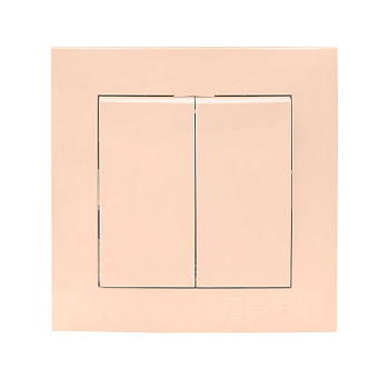 Валенсия выключатель 2-клавишный 10А кремовый EKF PROxima в Чите