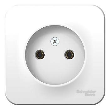 Розетка одинарная BLANCA SE с изоляционной пластиной накладная белая в Чите